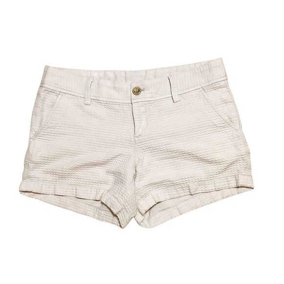 Lilly Pulitzer Women's Callahan Shorts Size 6 Light Grey Resortwear Summer Beach - Picture 1 of 5